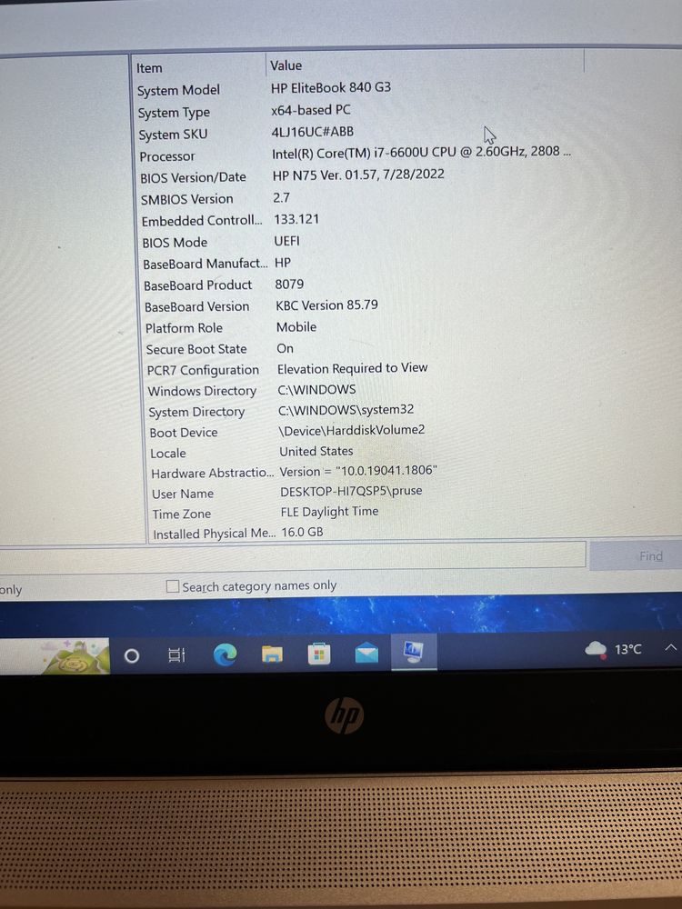 HP EliteBook 840 G3
