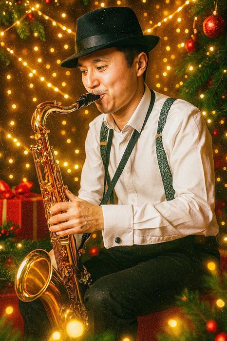 Саксофонист на Новый Год