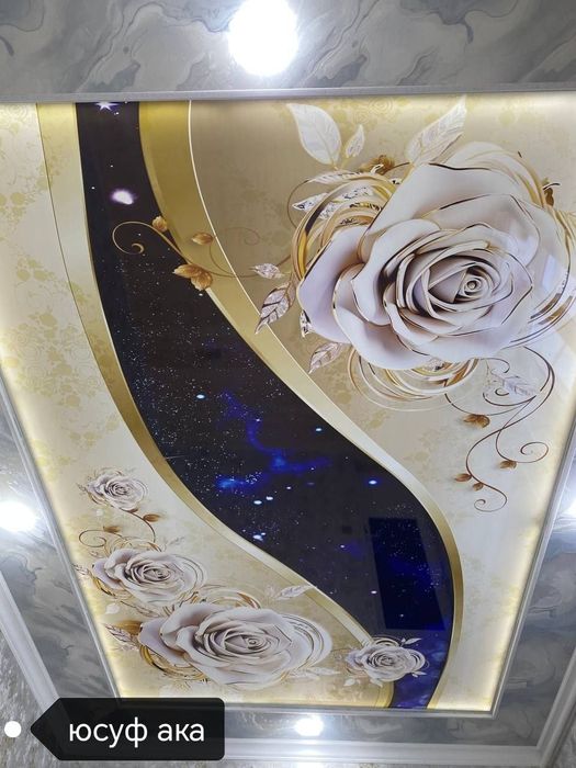 натяжной паталок фото обой хизмати