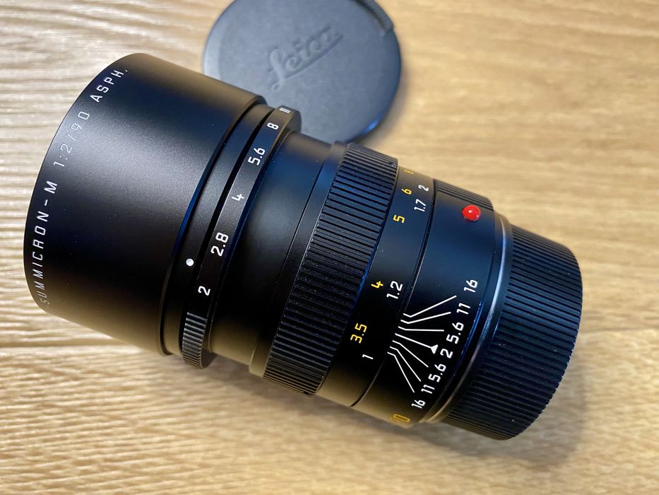 Leica APO Summicron M 90mm F2 ASPH 11884 6-bit negru