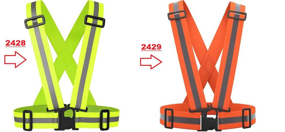 Светлоотразителни тиранти Оранжеви/Неон