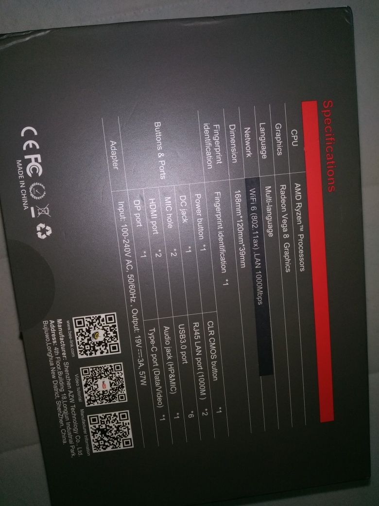 Mini PC Gaming Beelink GT-R5 AMD Ryzen 5 3550H