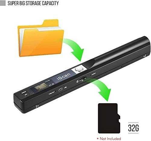 Scanner portabil A4, 900 dpi, scanare JPEG/PDF, gri,sigilat