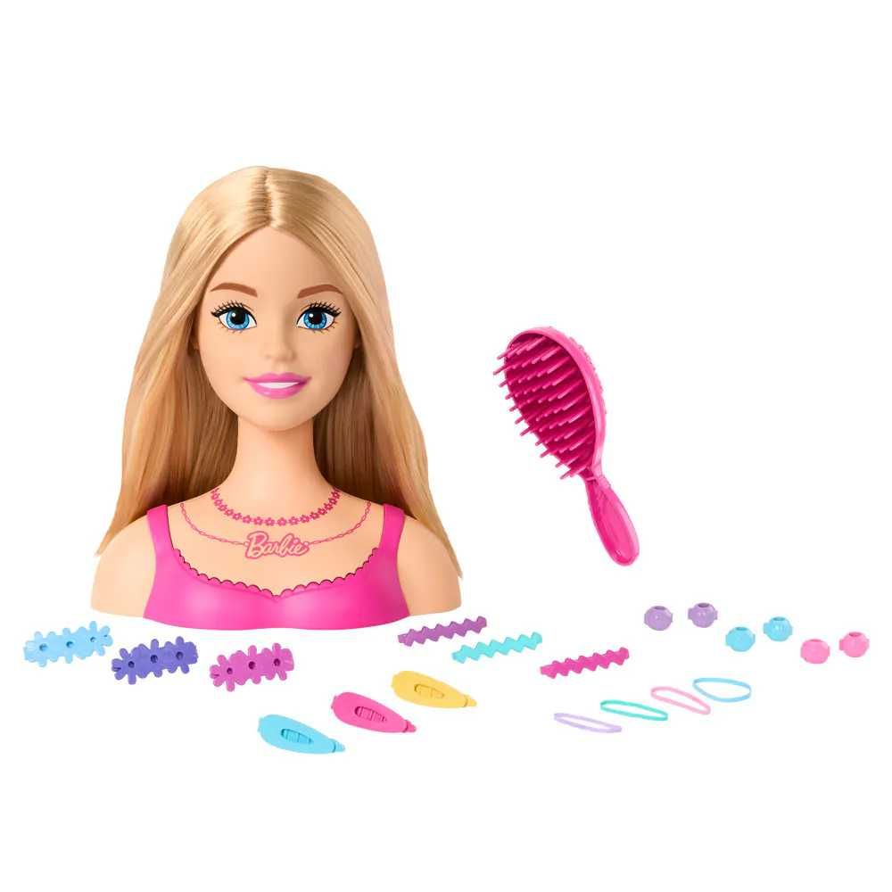 Кукла Barbie Барби голяма Глава за прически фризьорски салон