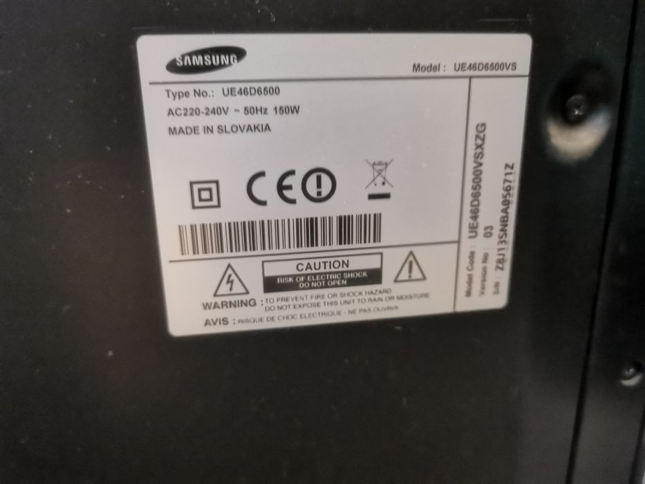 Rama spate cu butoane TV Samsung