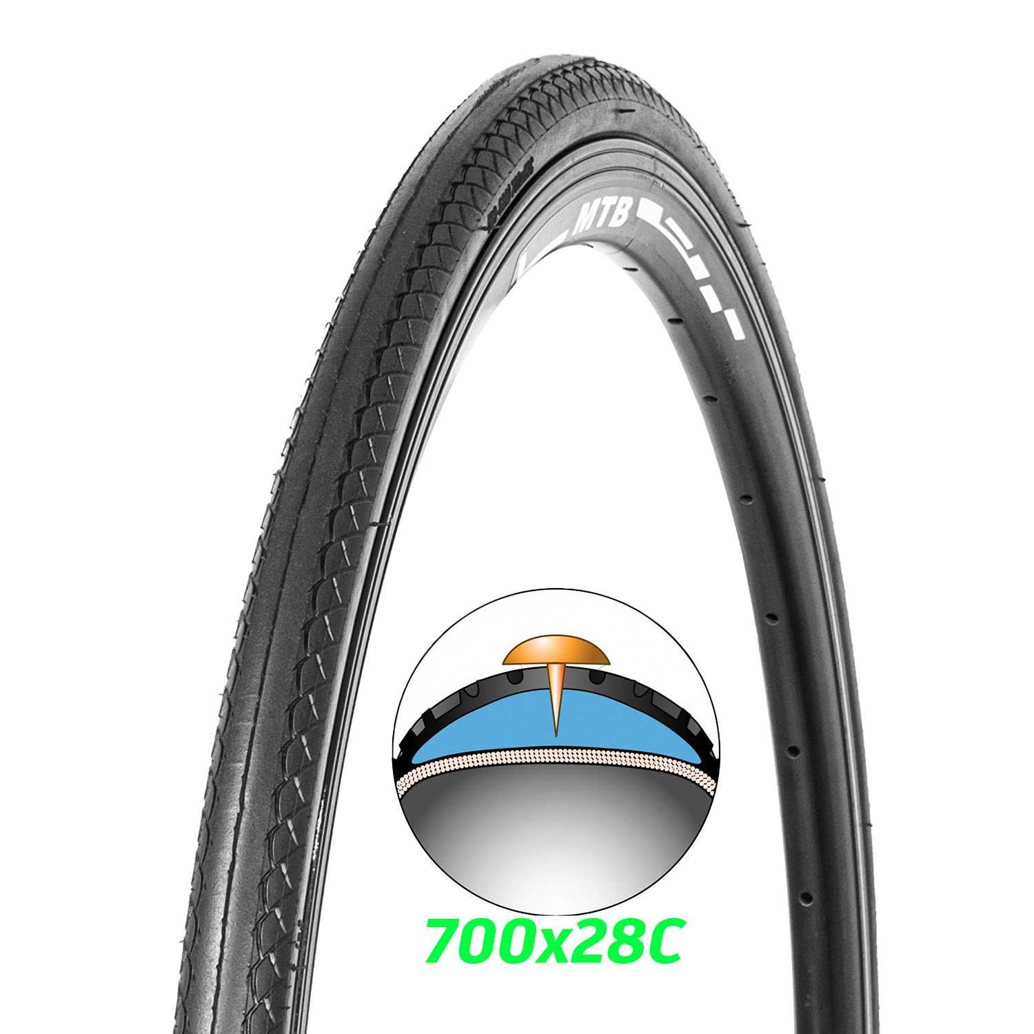 Външна гума за велосипед Ralson 28" (700x28) 60TPI, Защита от спукване