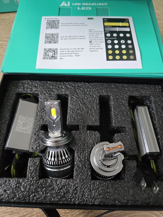 Set Becuri LED H1 H4 H7 H8 H11 HB3 HB4 250W 39.000Lm Aplicatie Flash