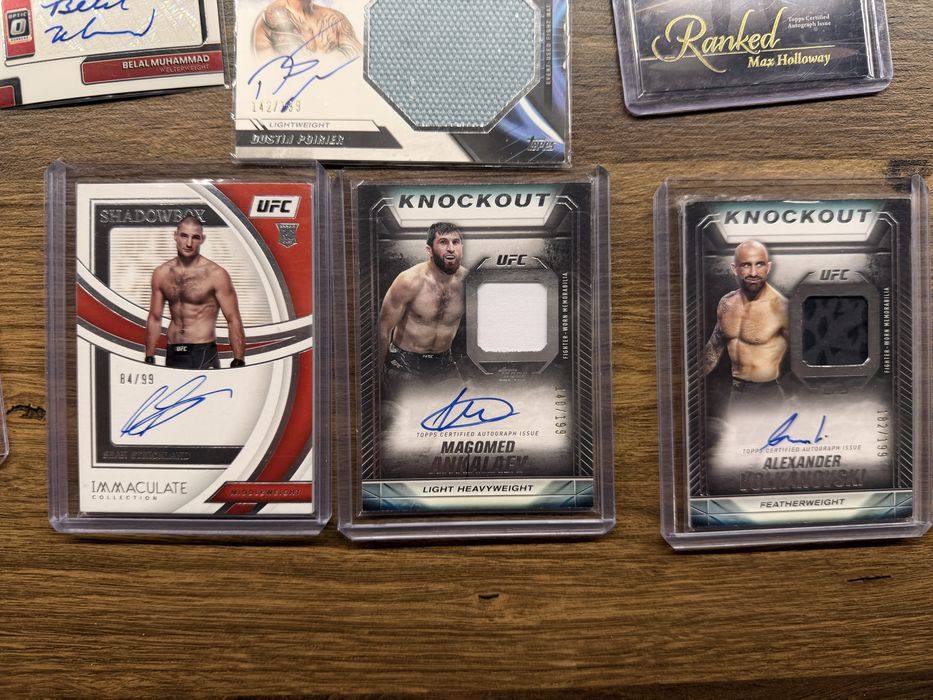 UFC Topps/Panini - карти с автограф