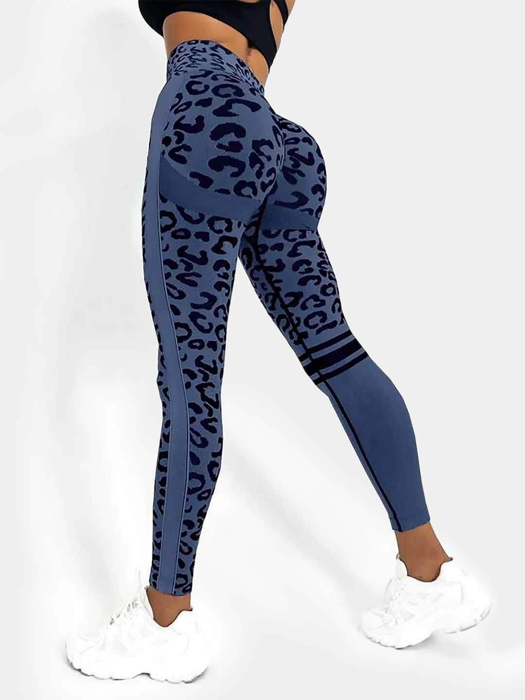 Спортивные леггинсы с эффектом PUSH UP на высокой посадке. Leggings