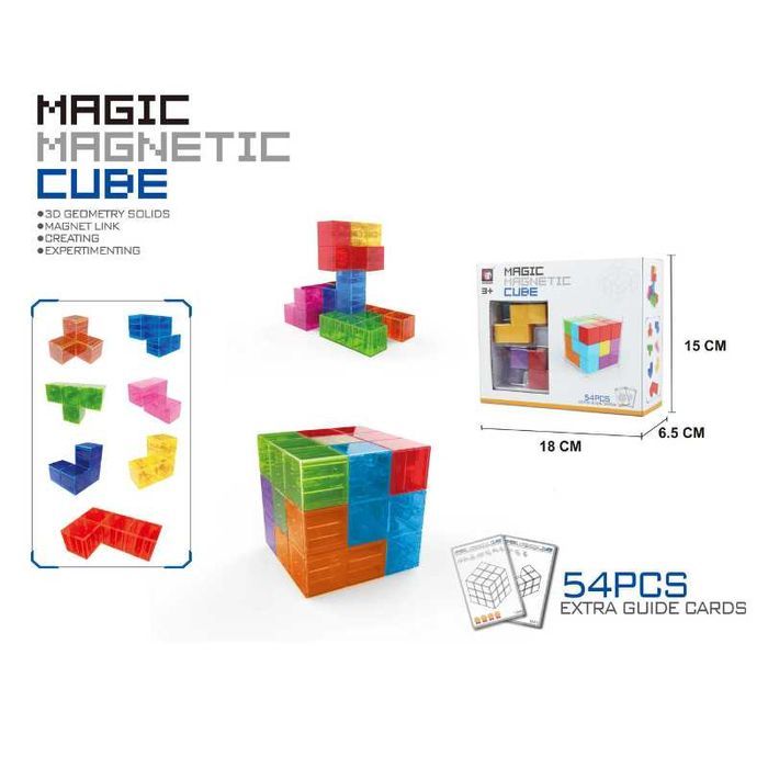 Cub magnetic Magic 3D, Blocuri magnetice de constructie STEM