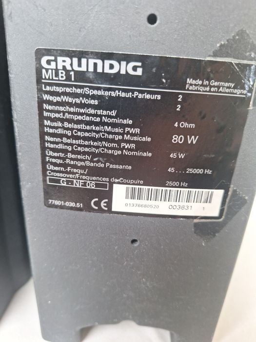 Boxe satelit Grundig
MLB 1 Super Sound .