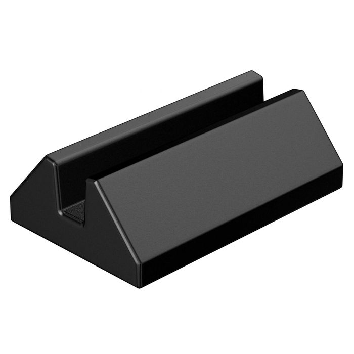 Suport carti de vizita birou El Casco Chrome Black de lux