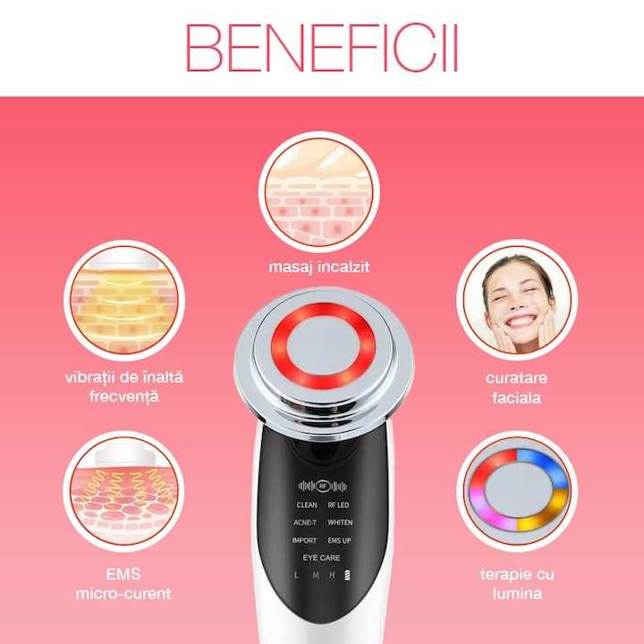 Aparat profesional pentru tratament facial si intinerirea pielii 7 în1