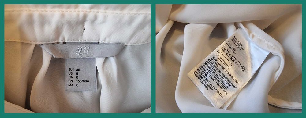 Camasa fara maneci HM, ivory marimea 38