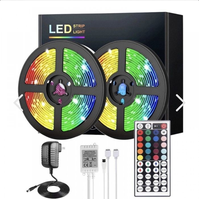 LED лента RGB 5М. 300 диода IP20 Water rating Светещи с дистанционно