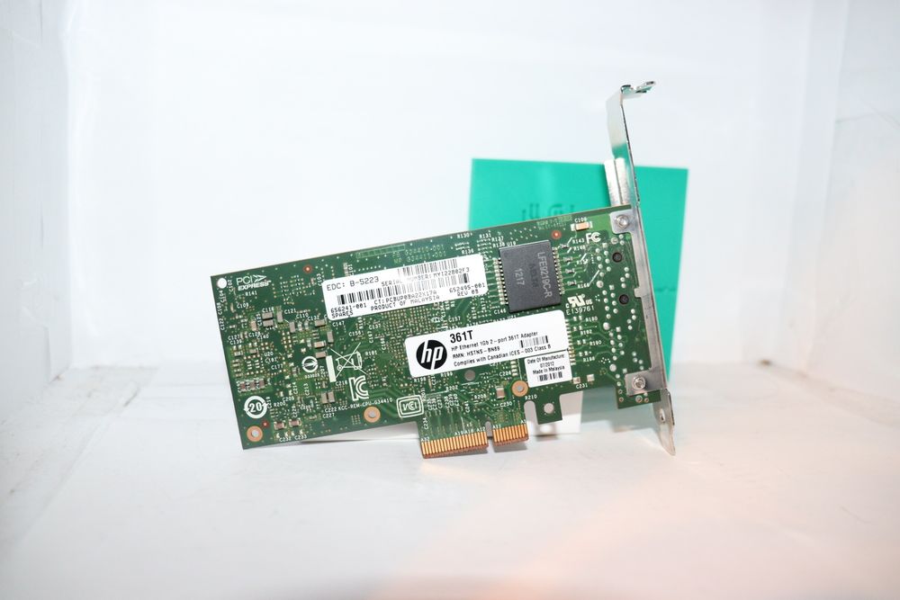 Placa Retea Dual Port RJ45 Gigabit HP 361T Intel i350