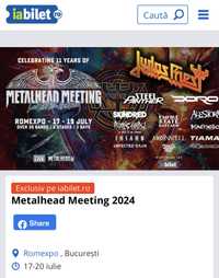 Bilet Metalhead Meeting  17-19 iulie 2024 Bucuresti