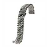 WatchZone Bratara ceas argintie capete drepte / curbate 18mm 20mm 22mm
