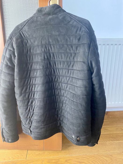 Geaca de piele intoarsa Zara
