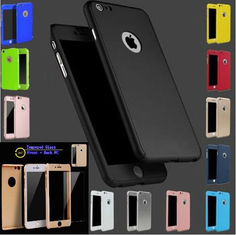 Husa 360 grade protectie fata-spate iPhone7 + Folie de sticla gratis