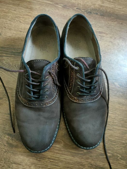 Pantofi barbati piele intoarsa maro 43