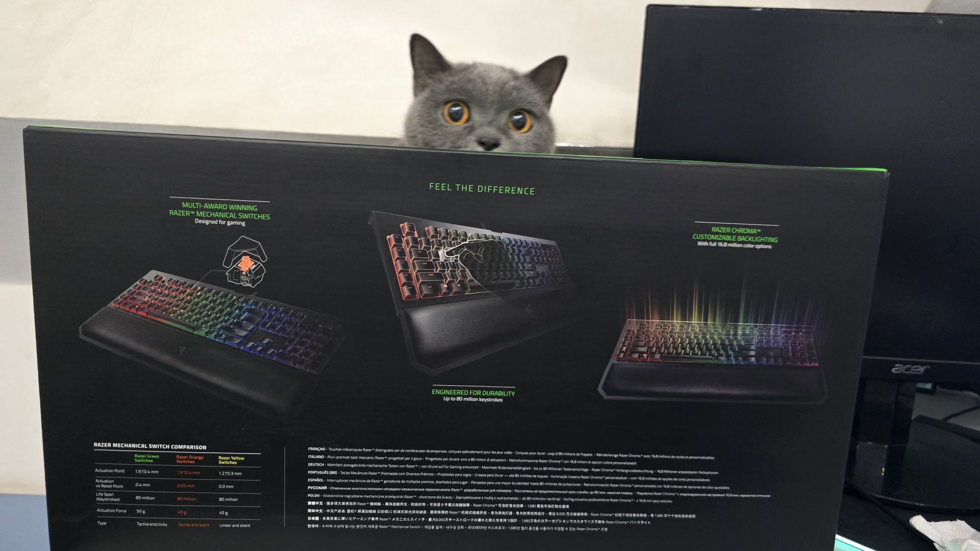 Razer BlackWidow Chroma V2 механична геймърска клавиатура