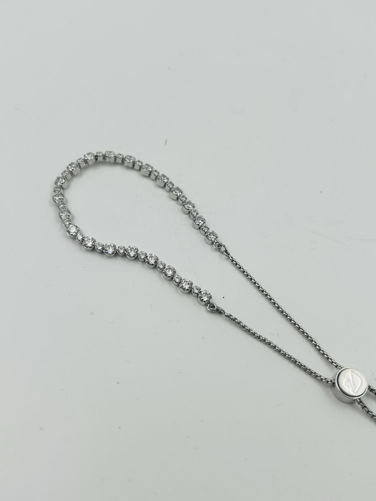 Swarovski уникална дамска гривна сребърна