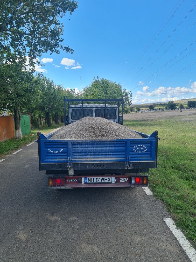 Sort, nisip, balastru, piatra concasata, pamant vegetal, margaritar!