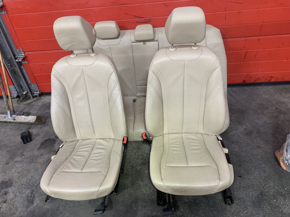 Interior piele crem cu incalzire pentru bmw seria 3 f30