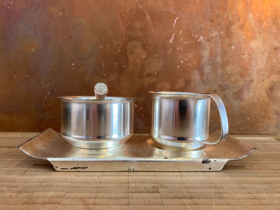 Wmf Germania, zaharnita latiera sosiera Art Deco argintat lapte zahar