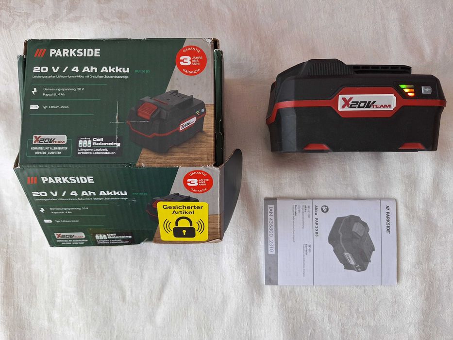 Acumulator Li-Ion Parkside Akku PAP 20 B3, 20V, 4Ah