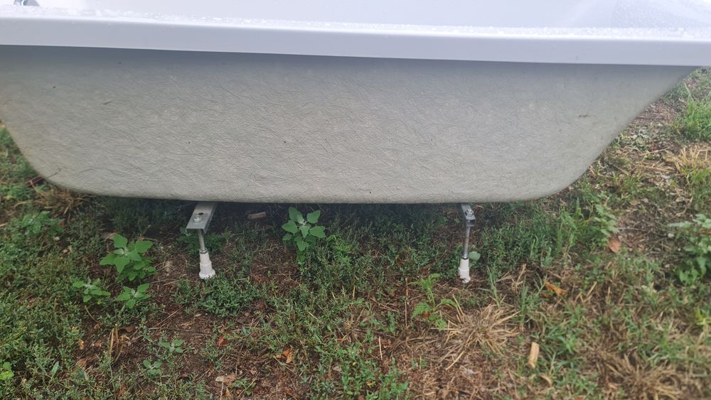 Vand cada acrilica cersanit, masca si paravan sticla 160 cm
