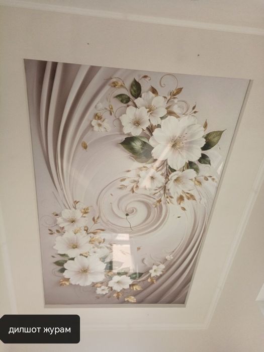 натяжной паталок фото обой хизмати