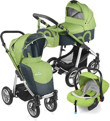 Голям комплект бебешка количка Baby Design 3в1 LUPO + подаръци