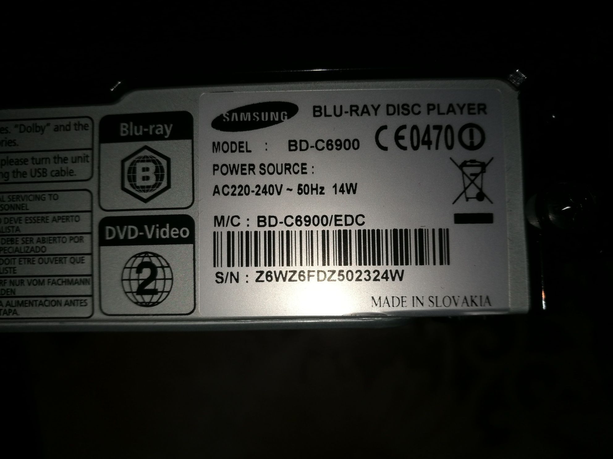 Blu-ray Samsung 3d