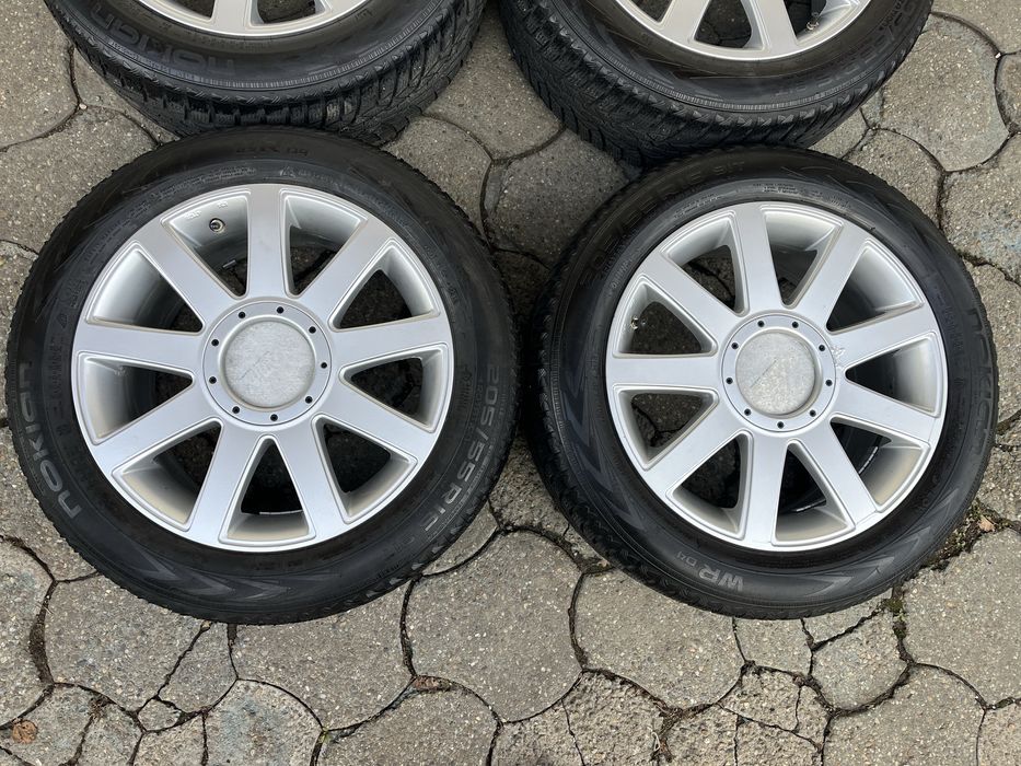 Jante 5x112mm, anvelope iarna 205/55 R16, Audi VW Seat Skoda Mercedes
