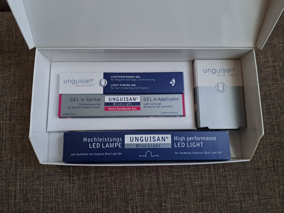 Kit Unguisan bluelight, set unghii cosmetica. Manichiura/pedichiura