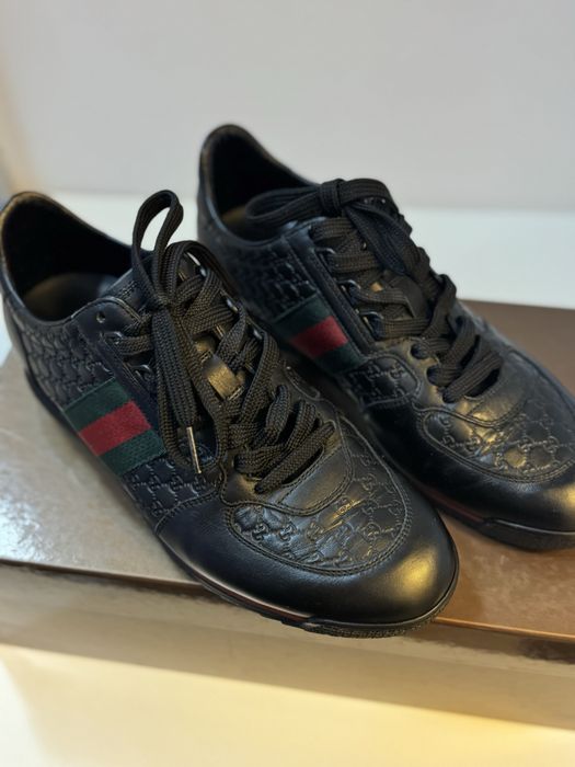 Gucci black sneakers marimea 40 1/2 G