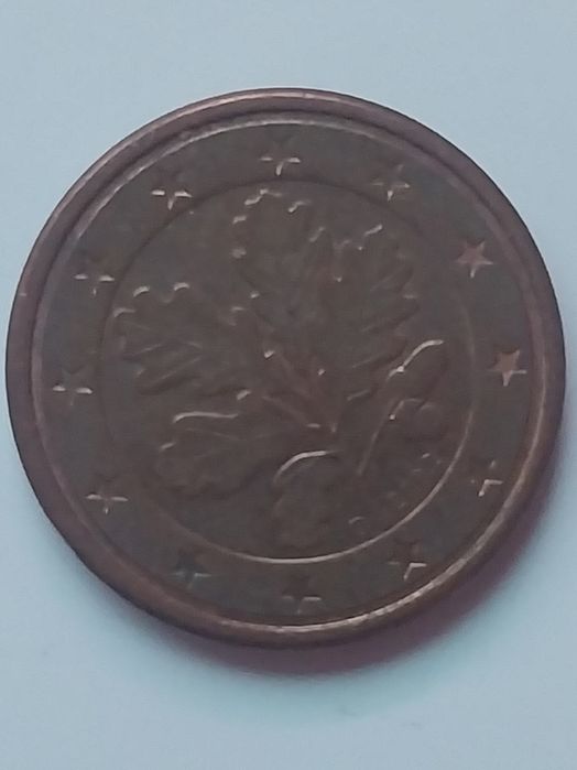 Монета 1 цент 2002 г.