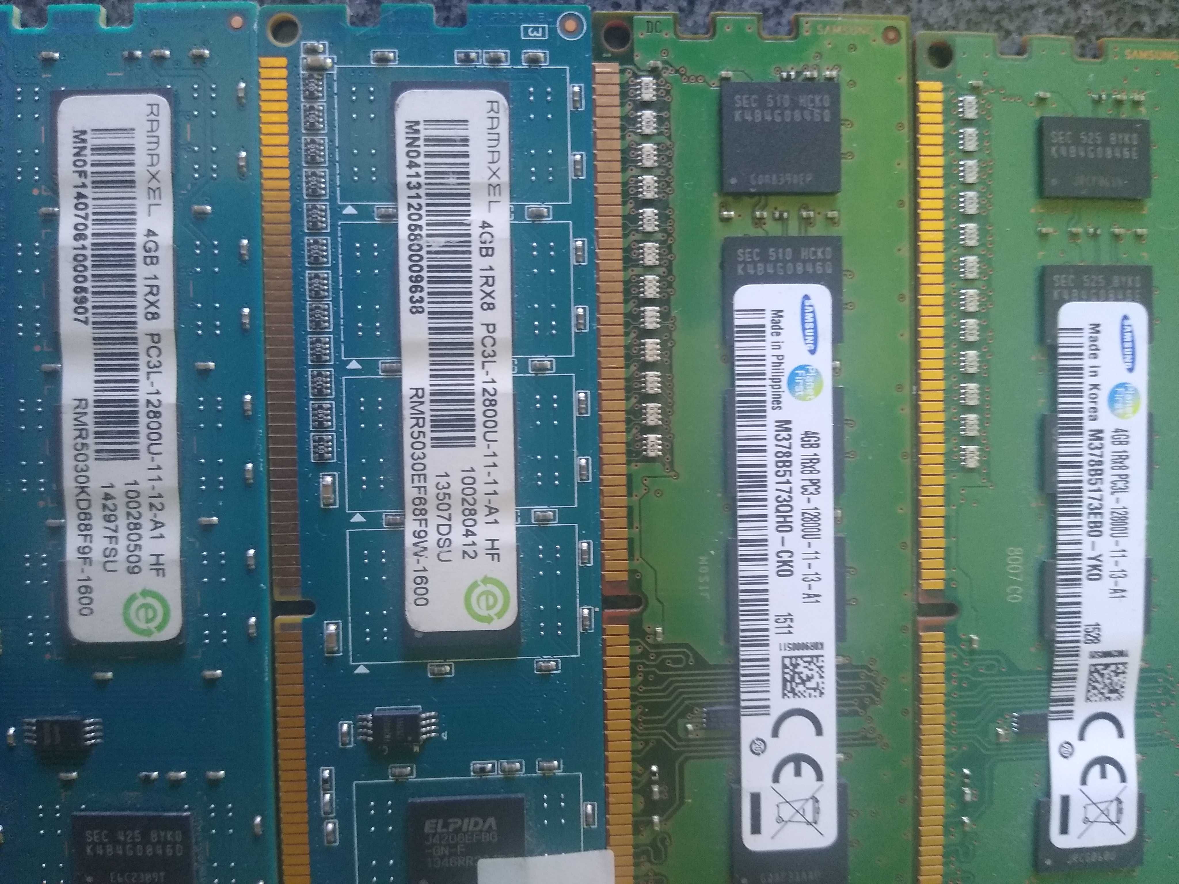 memorie RAM PC DDR3 Ramaxel, Samsung 4GB 1600MHZ