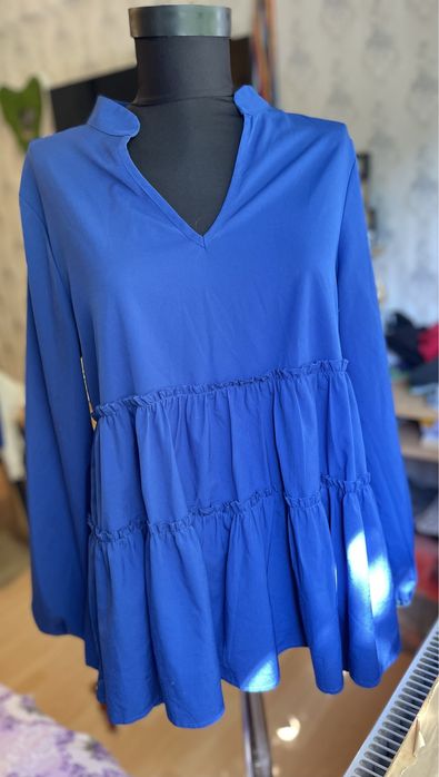 Bluza albastra M shein