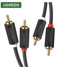 Cablu aurit 2x RCA tata 2x RCA tata 3m Ugreen