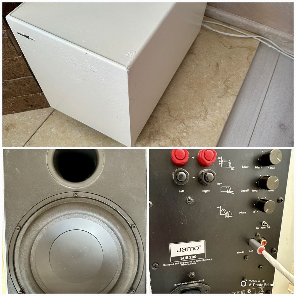 Audio pro A36,subwoofer  jamo 200 sistem boxe active podea,