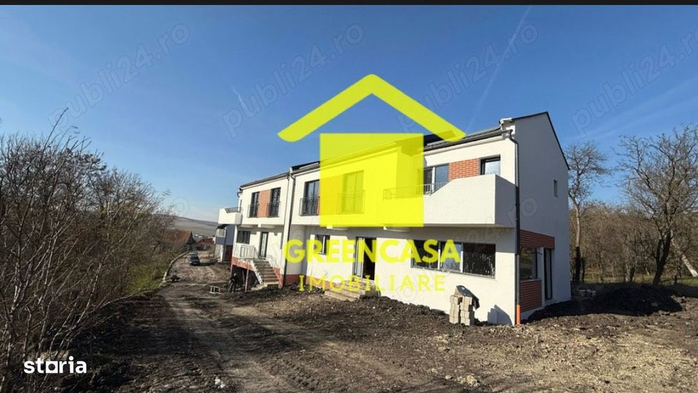 Duplex 145 mp , semifinisat, teren liber incepant cu 155 mp , Chinteni