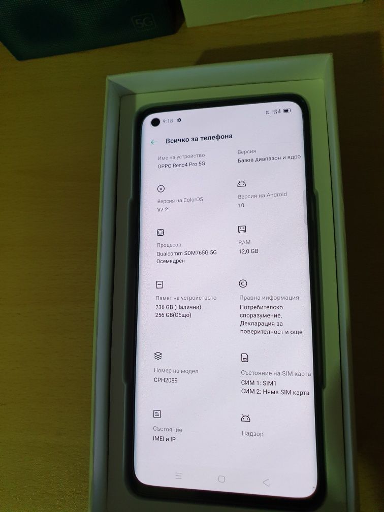 Oppo reno 4 pro 5g  12/256 gb !