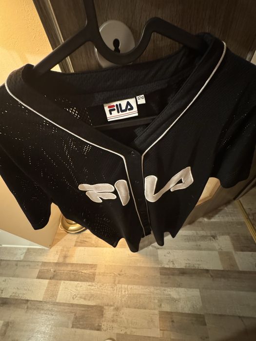 FILA tricou bsebll blk/wht