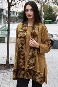 Асиметрична дамска блуза с подарък шалче - 9461