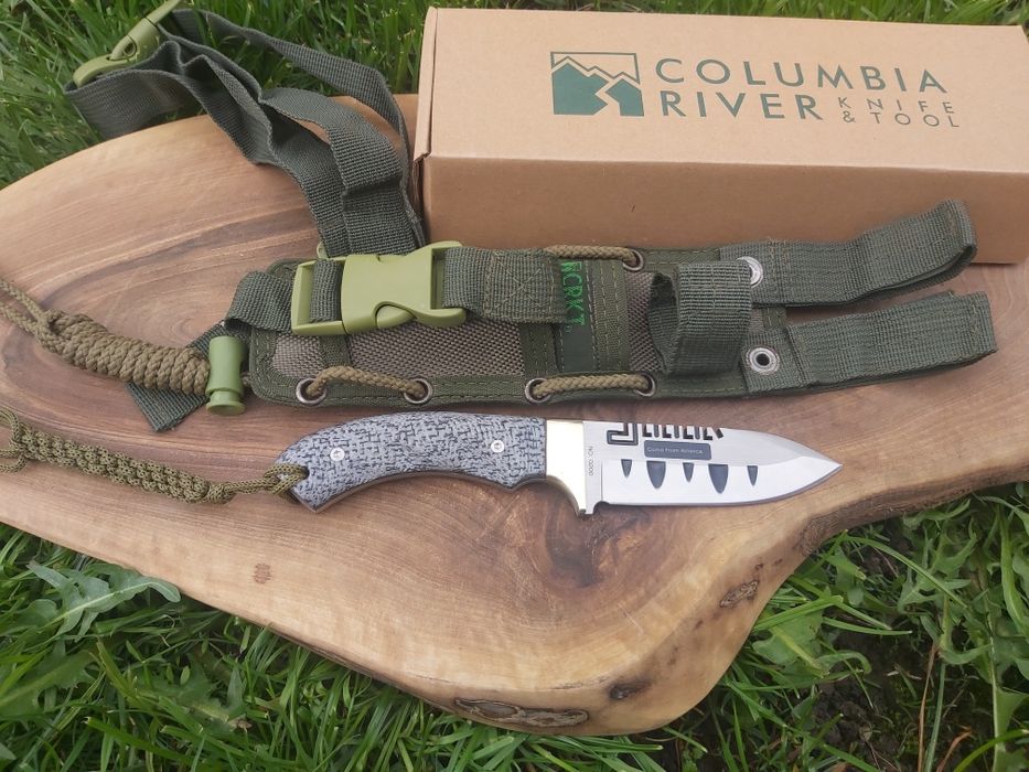 Тактически ловен нож Columbia,фултанг,кания CRKT за колан и бедро