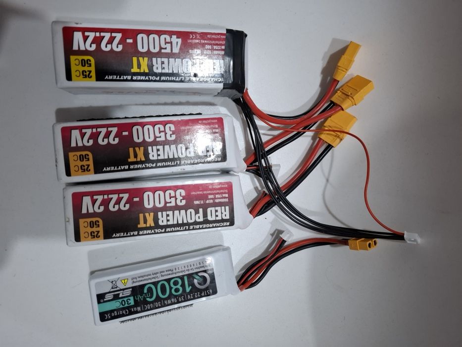 Baterie lipo Red Power XT 7,4V 11,1V 18,5V si 22,2V