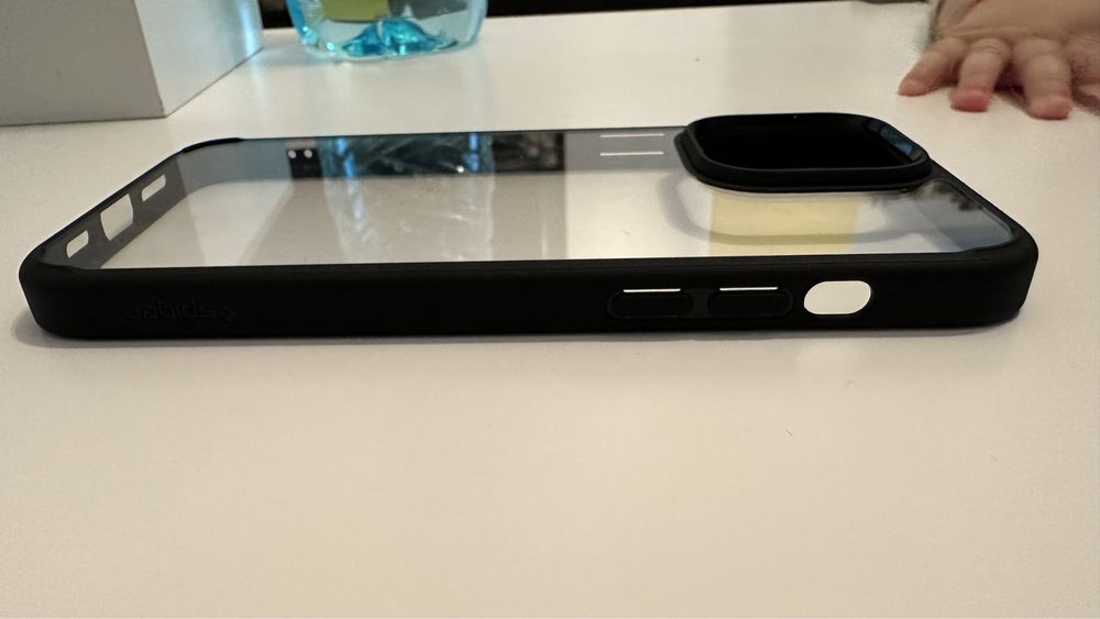 Husa spigen ultra hybrid negru mat iphone 14 pro max